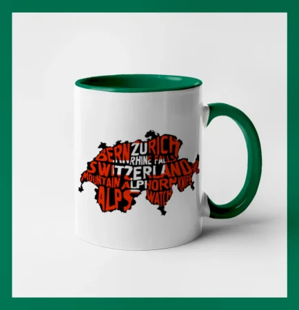 Mapy - názvy miest - Švajčiarsko