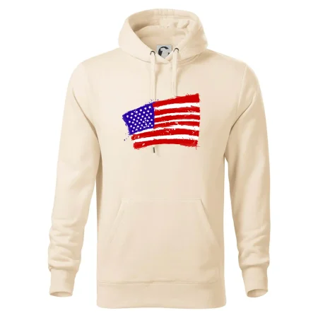 Americká vlajka ohnutá