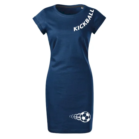 Kickball nápis šikmo