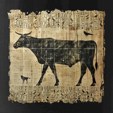 Egyptské hieroglyfy krava