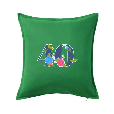 Kvetinové číslo kreslené - 40