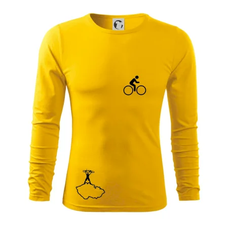 Mapa ČR + kolo na prsu