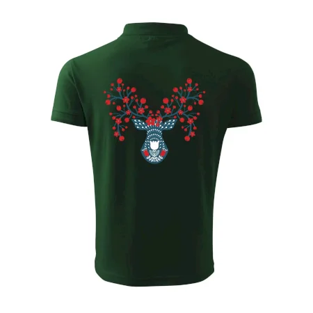 Folklór - jeleň s červenými plodmi