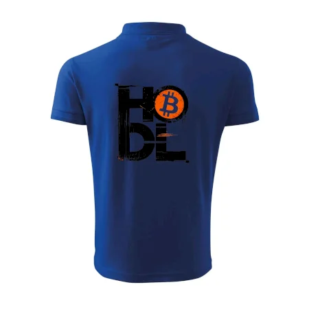 Hodl velký nápis a logo BTC