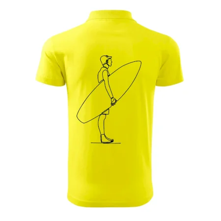 Surfer stojaci jedným ťahom