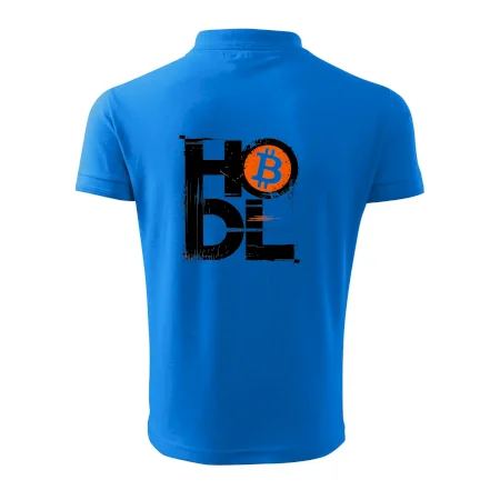 Hodl velký nápis a logo BTC