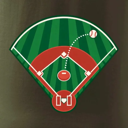 Baseballové hřiště z ptačí perspektivy