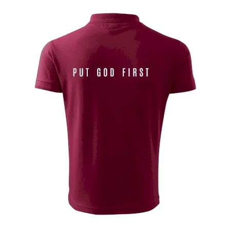 Put God first slabý nápis