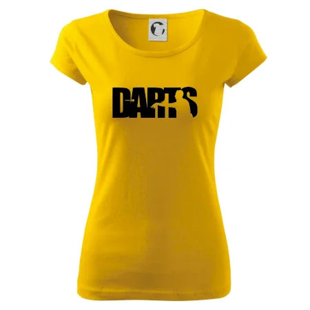 Darts - nápis so šípkarom