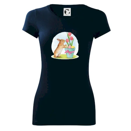 Veľkonočný zajačik tulipány