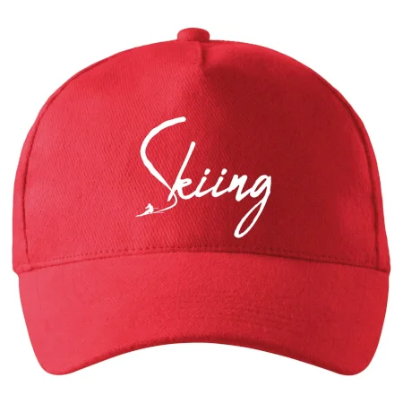 Skiing nápis lyžiar