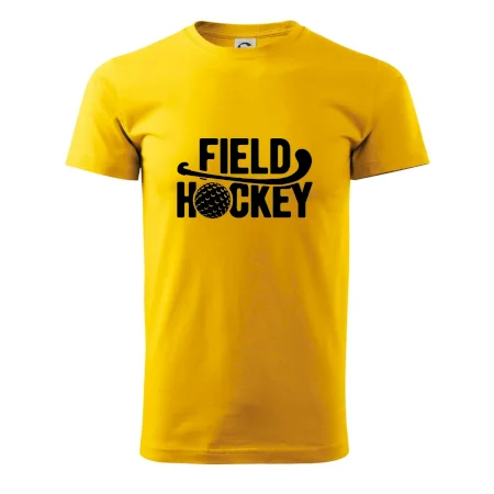 Field hockey loptička a nápis