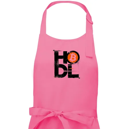 Hodl velký nápis a logo BTC