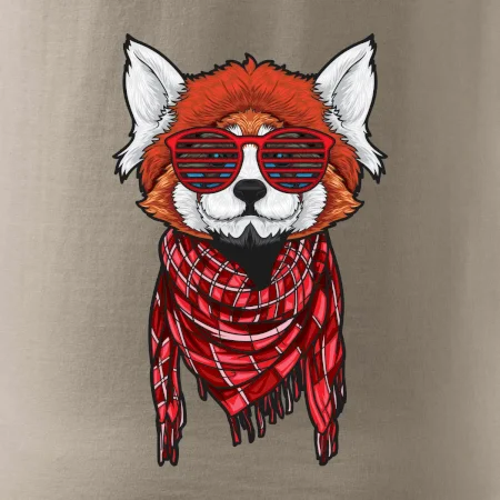 Červená panda hipster