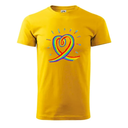 Srdce pride dúha kreslená
