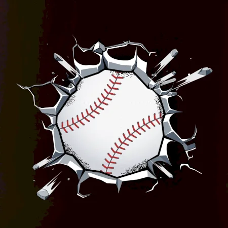 Baseball lopta v triku