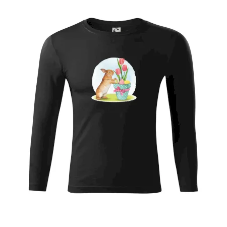 Veľkonočný zajačik tulipány