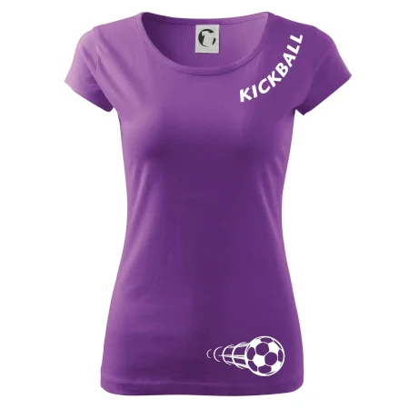 Kickball nápis šikmo