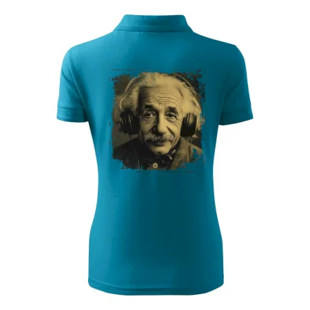 Albert Einstein so slúchadlami