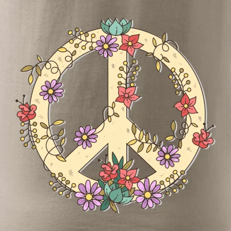 Peace symbol pieskový