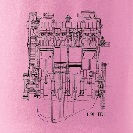 Motor Škoda/ VW 1.9L  TDI ze předu