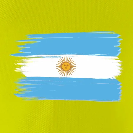 Argentína vlajka kreslená štetkou
