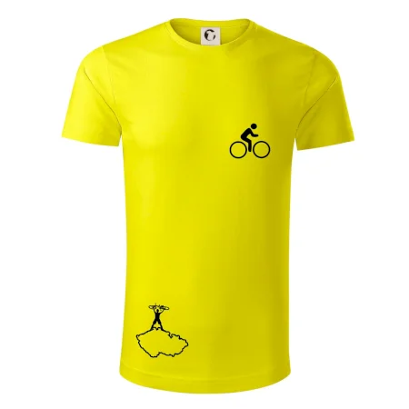 Mapa ČR + kolo na prsu