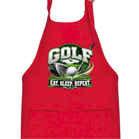Golfová palica s loptičkou eat sleep repeat
