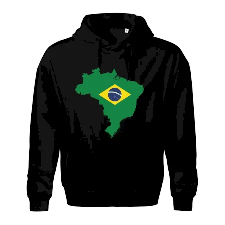 Brazília vlajka v mape