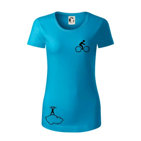 Mapa ČR + kolo na prsu