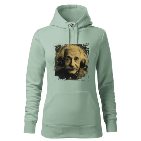 Albert Einstein so slúchadlami