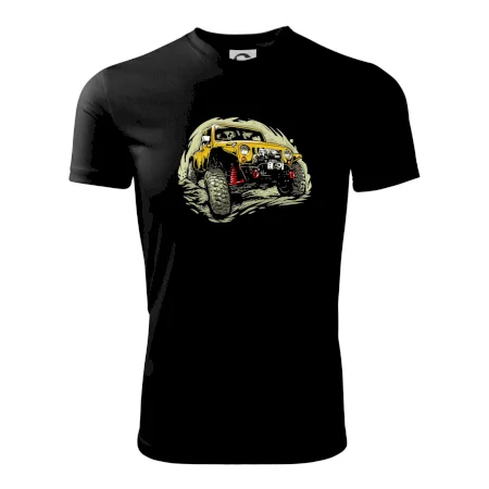 Žltý offroad s navijakom