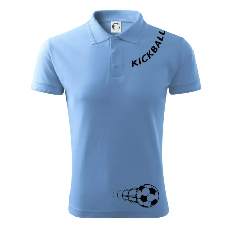 Kickball nápis šikmo