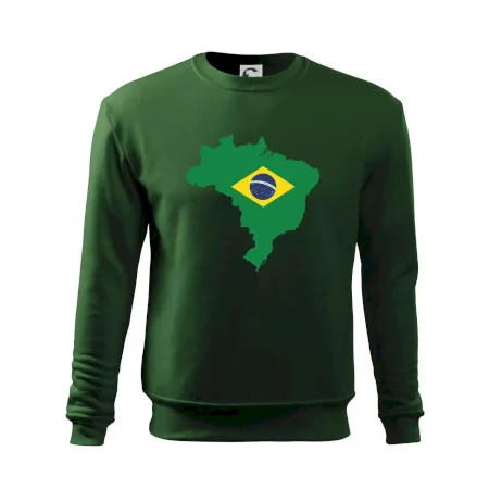 Brazília vlajka v mape