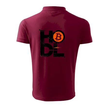 Hodl velký nápis a logo BTC