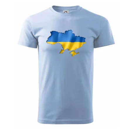 Ukrajina vlajka mapa
