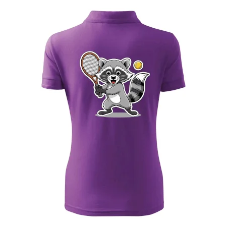 Mýval hrá tenis kreslený