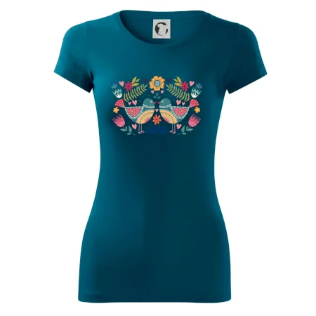 Folklór - dva farebné vtáčiky