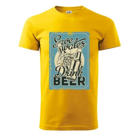 Save water drink beer poster