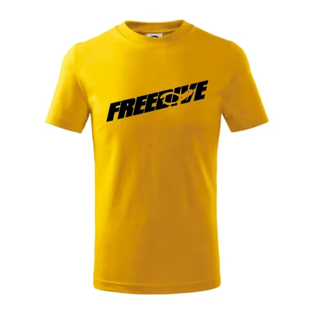 Freedive - nápis s potápačom