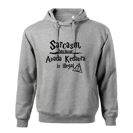 Harry - Sarcasm, because Avada Kedavra is illegal
