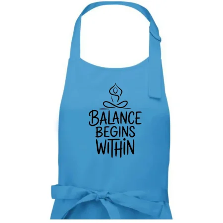 Balance begins within nápis
