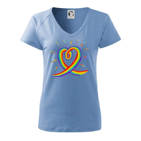 Srdce pride dúha kreslená