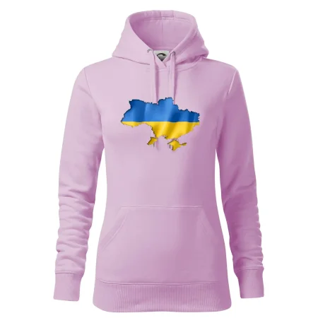 Ukrajina vlajka mapa