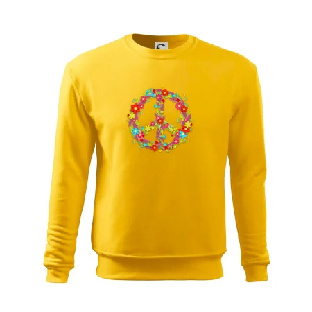 Peace symbol červené kvety
