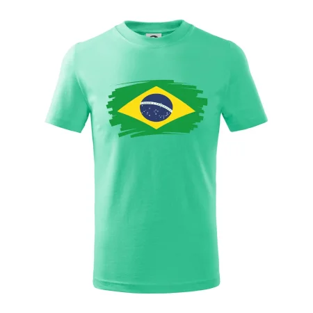 Brazília vlajka štetkou