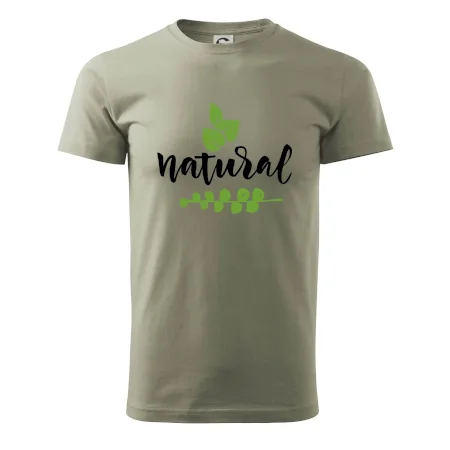 Natural - nápis v listoch