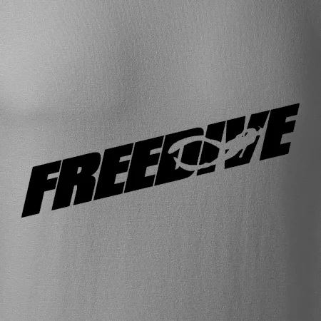 Freedive - nápis s potápačom