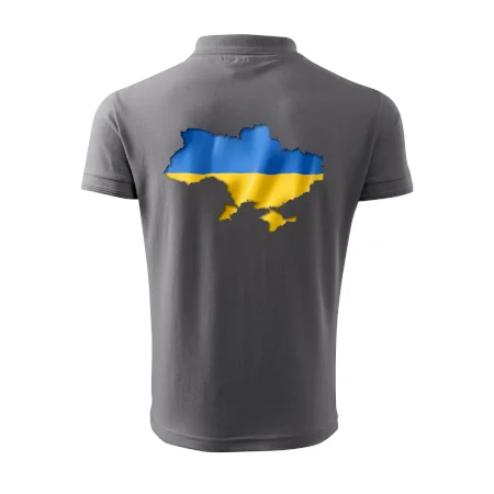 Ukrajina vlajka mapa