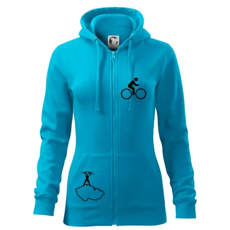 Mapa ČR + kolo na prsu